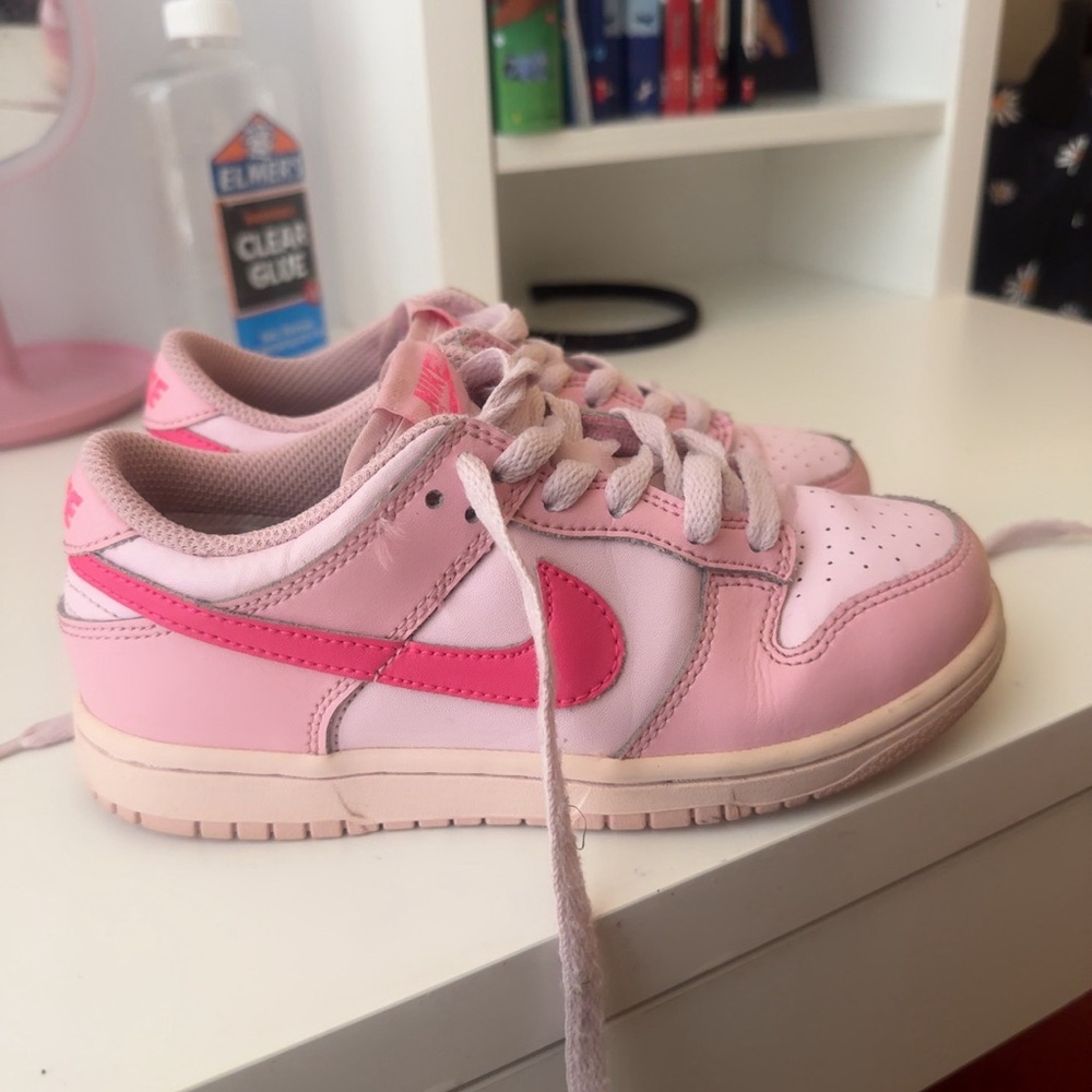 SOLD Kids Nike pink low dunks